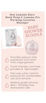 Baby shower gift lactation massager and hand pump