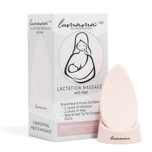 Warming breastfeeding massager for pain in the breast while breastfeeding
